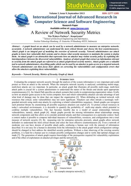 security metrics review pdf